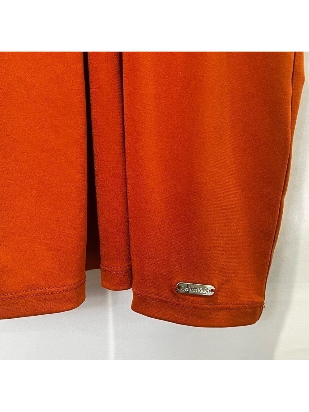 Calvin Klein Pleaded Sheer Flutter Short Sleeve Blouse Top Size M - Picture 7 of 12